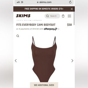 Skims Fits Everybody Cami bodysuit